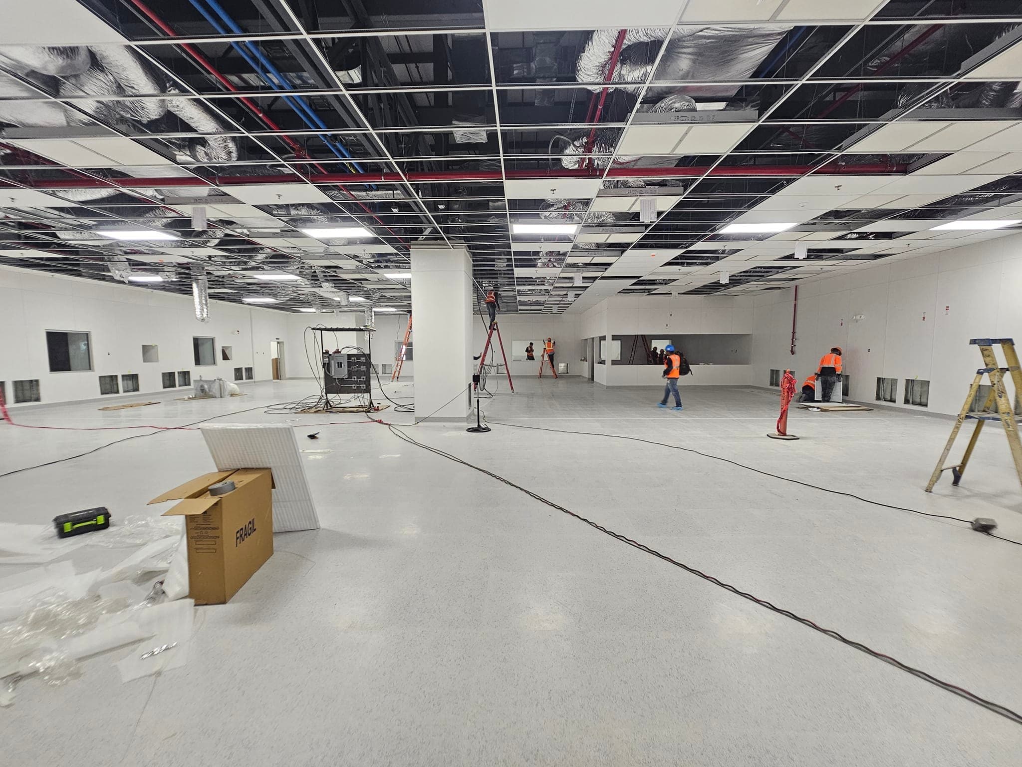 Cleanroom under construction